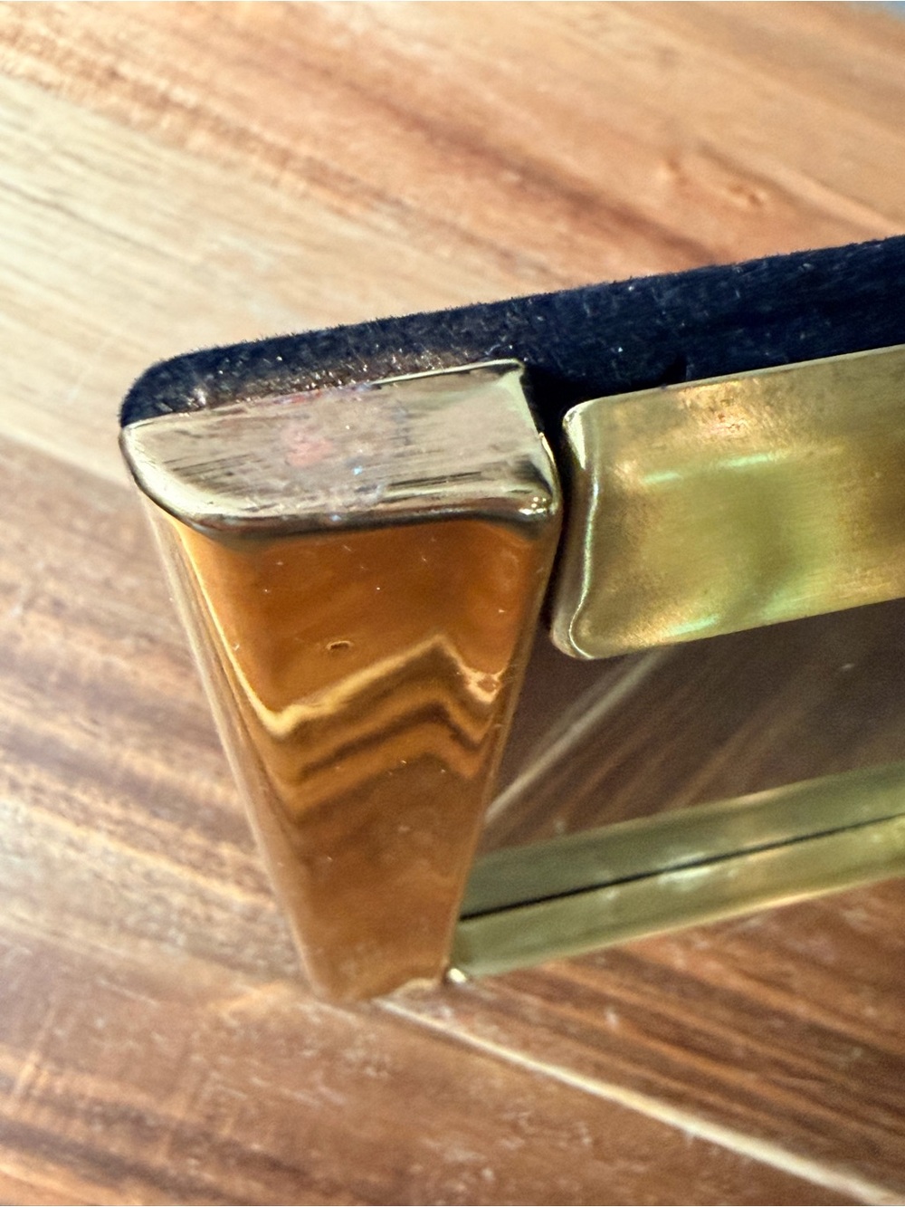 Vintage Brass Finish Photo Frame - Gold Picture Frame for Home Accents - Picture 11 of 12